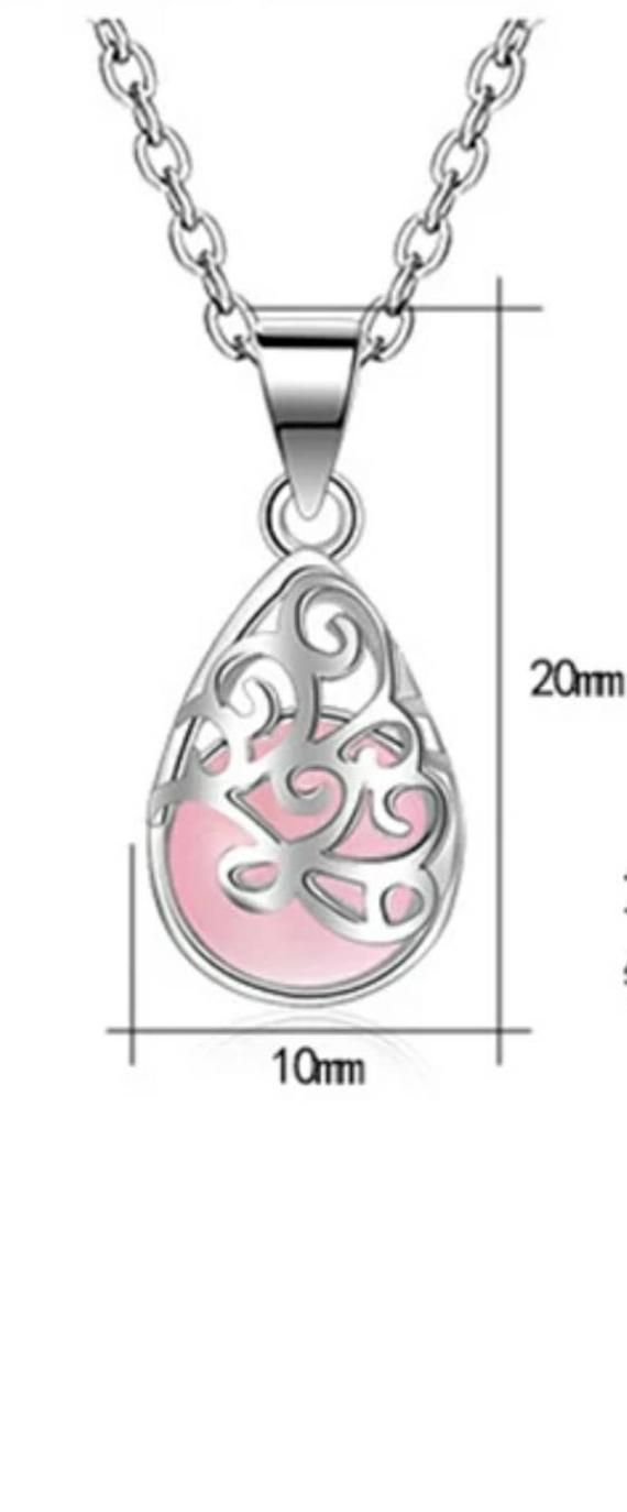 Pink Moonlight Cat's Eye Fashion Pendant