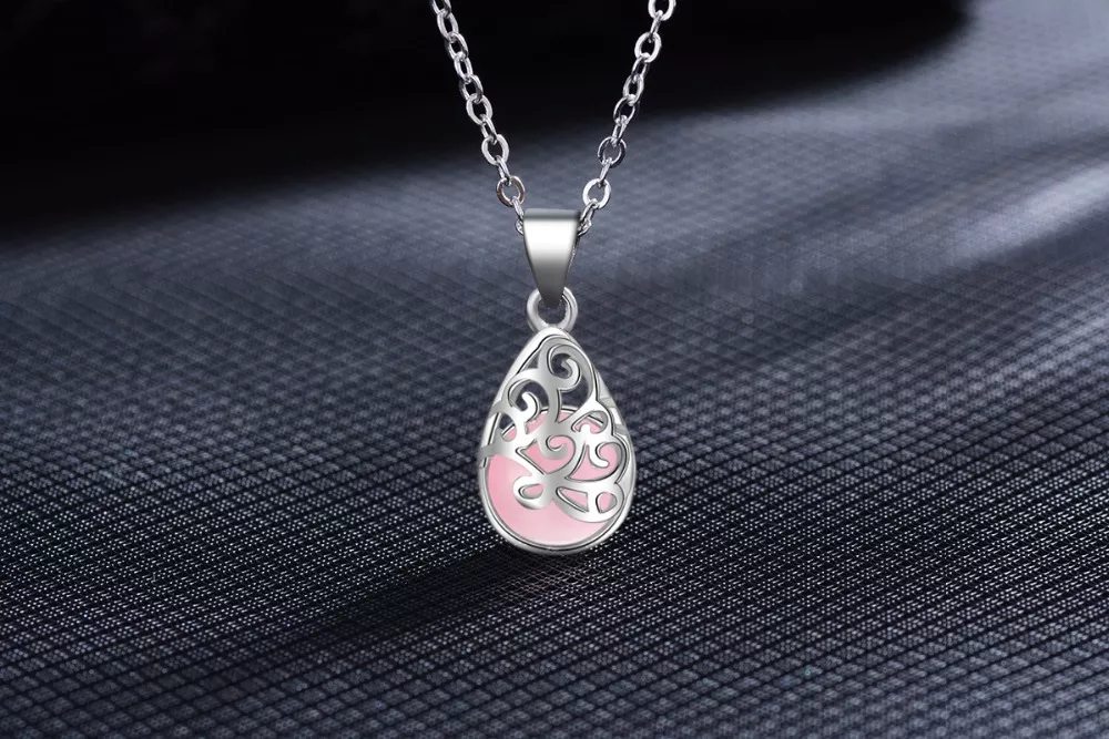 Pink Moonlight Cat's Eye Fashion Pendant