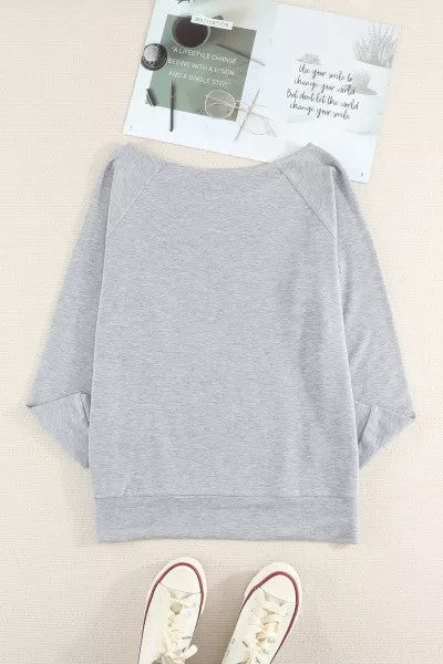 Plaid Christmas Tree Grey Sweatshirt