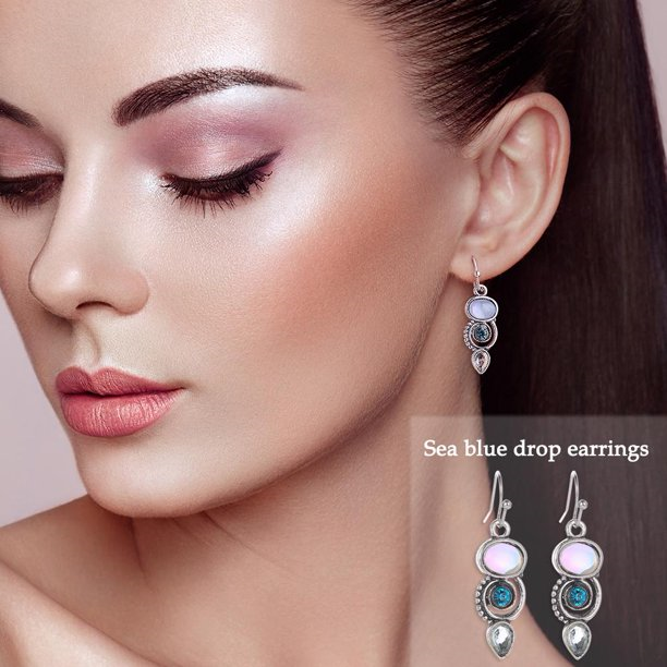Sea Blue Drop Earrings