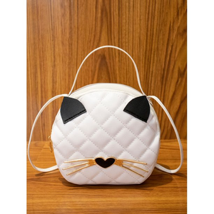 Women's Cartoon Graphic Quilted Circle Bag