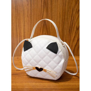 Women's Cartoon Graphic Quilted Circle Bag